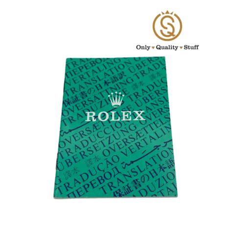 Rolex Libretto Opuscolo Booklet Certificato Di Cronometro 